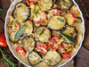 Gratin de légumes de saison et lentilles corail